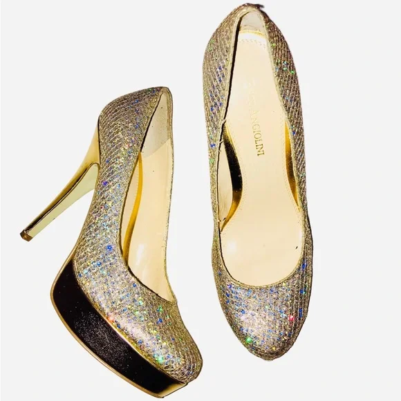 Enzo Angiolini Rhinestone Stilettos Size 7 - Picture 2 of 16